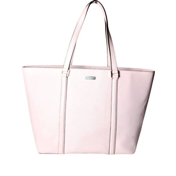 KATE SPADE Newbury Lane Large Pink Leather Tote - Picture 2 of 8
